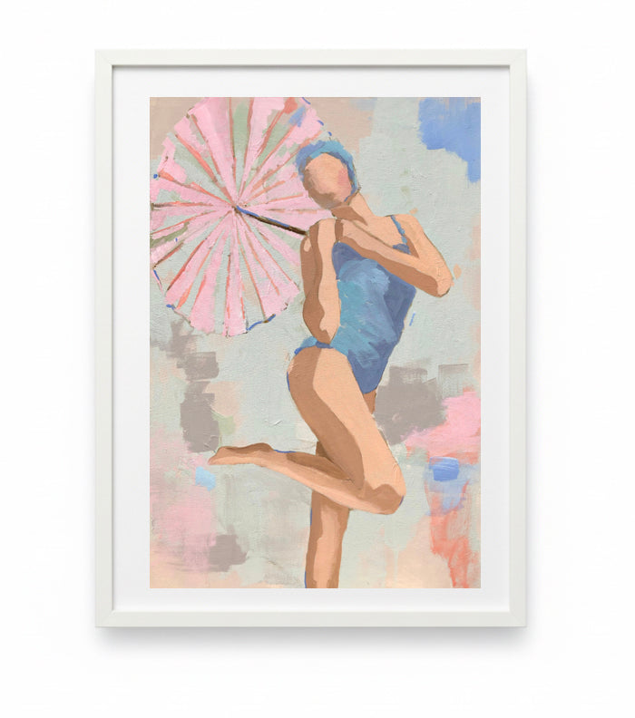 POOLSIDE PARASOL 1 PRINT