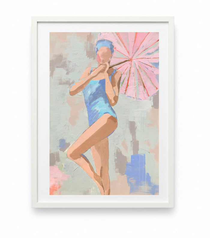 POOLSIDE PARASOL 2 PRINT