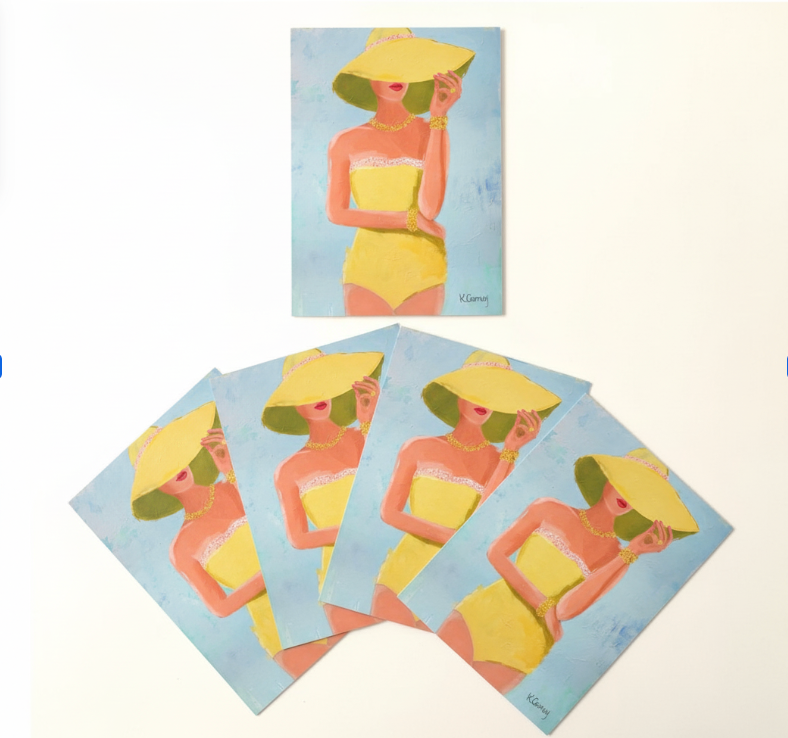 SUNNY OUTLOOK NOTECARDS - Set of 5