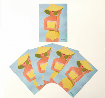 SUNNY OUTLOOK NOTECARDS - Set of 5