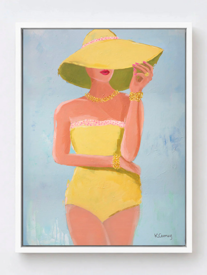 SUNNY OUTLOOK - Hand Embellished Canvas Print
