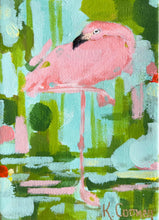 Load image into Gallery viewer, TINY FLAMINGO 3   5x7
