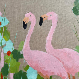 FLAMINGO 2  -  24x30 Framed