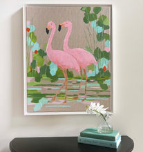 Load image into Gallery viewer, FLAMINGO 2  -  24x30 Framed
