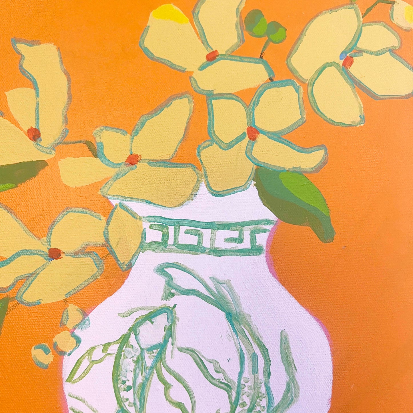 Petals and Porcelain Canvas - No. 1