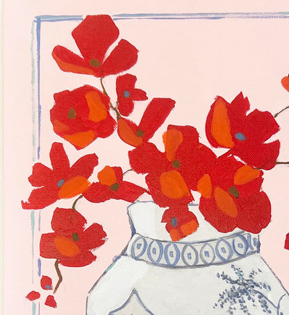 Petals and Porcelain Canvas - No. 3