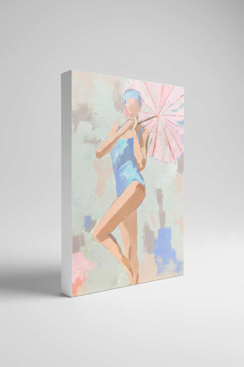 POOLSIDE PARASOL 2 PRINT