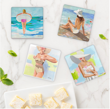 Load image into Gallery viewer, COASTER SET - BATHING BEAUTIES
