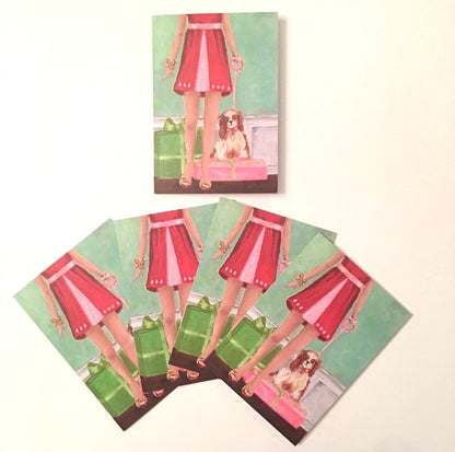 PIPER AND HER PUPPY NOTECARDS - Set of 5