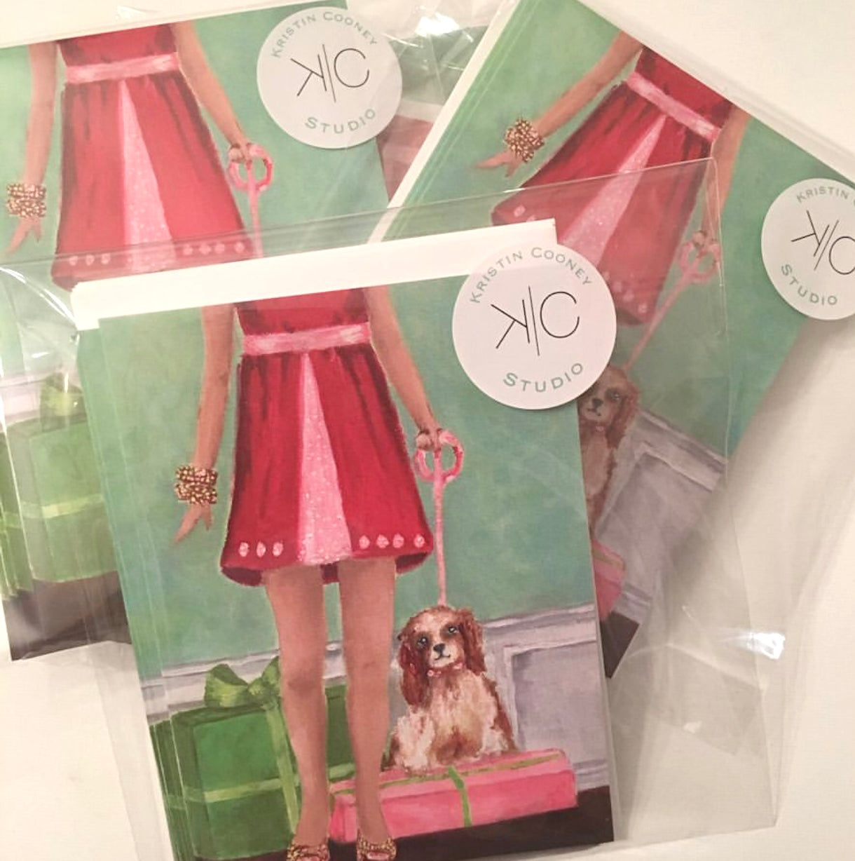 PIPER AND HER PUPPY NOTECARDS - Set of 5