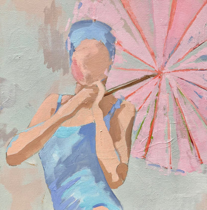 POOLSIDE PARASOL 2 PRINT
