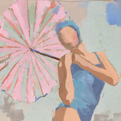 POOLSIDE PARASOL 1 PRINT
